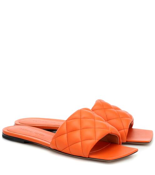 Quilted leather sandals | Bottega Veneta