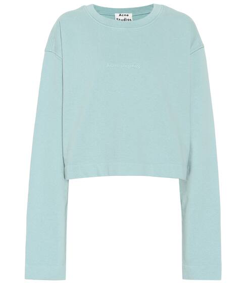 Odice embossed logo cotton top | Acne Studios