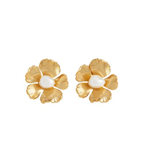 Floral clip-on earrings | Oscar de la Renta