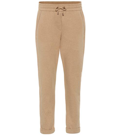 Stretch-cotton jersey trackpants | Brunello Cucinelli