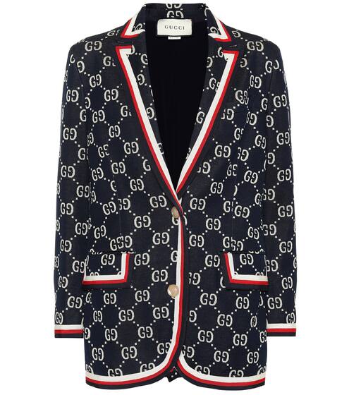 Intarsia cotton blazer | Gucci