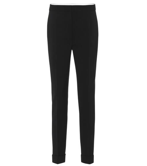 High-rise skinny stretch wool pants | Stella McCartney