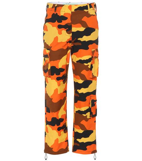 Camouflage cotton wide-leg pants | Off-White