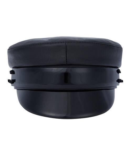 Leather baker boy cap | Ruslan Baginskiy