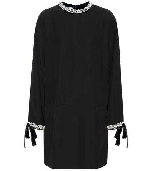 Crystal-embellished minidress | Prada
