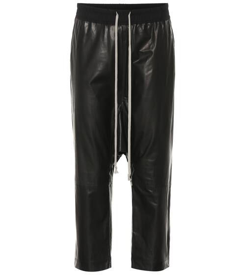 Cropped leather pants | Rick Owens