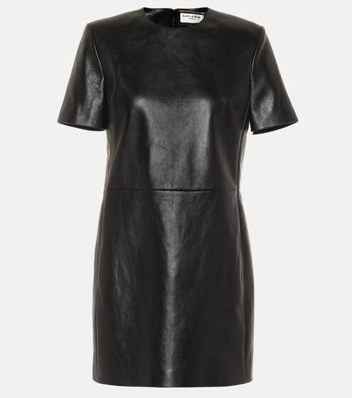 Leather minidress | Saint Laurent