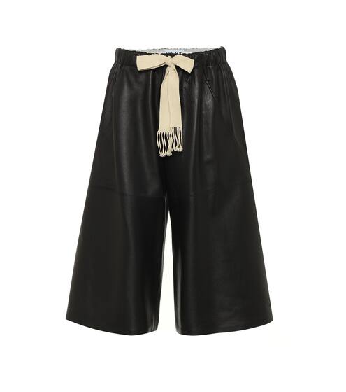 Wide-leg leather shorts | Loewe