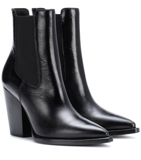 Leather ankle boots | Saint Laurent