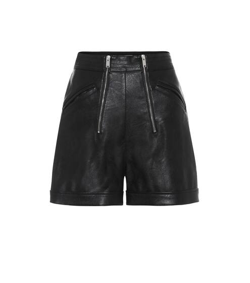 Faux-leather high-rise shorts | Stella McCartney