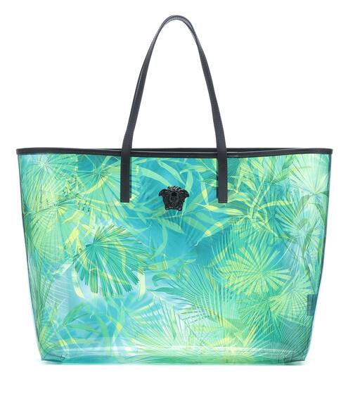 Virtus jungle-print PVC tote | Versace