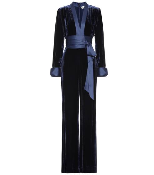 Velvet jumpsuit | Diane von Furstenberg