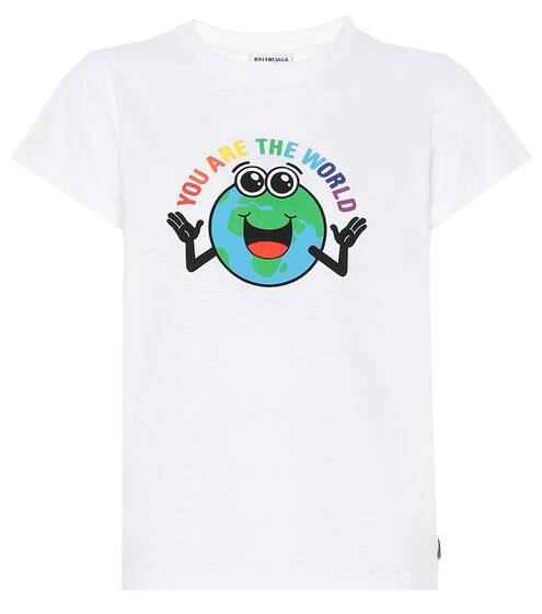 Printed cotton T-shirt | Balenciaga