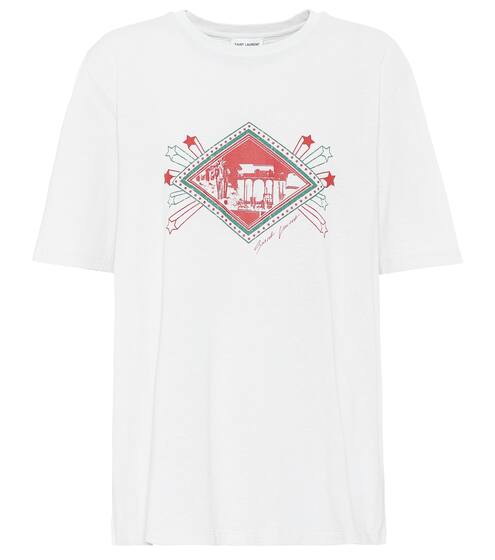 Printed cotton T-shirt | Saint Laurent