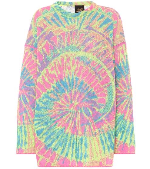 Paula's Ibiza tie-dye jacquard sweater | Loewe