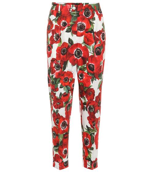 Mid-rise straight cotton pants | Dolce & Gabbana