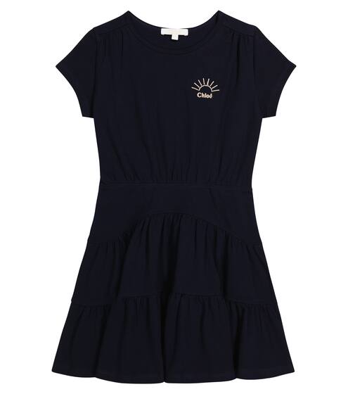 Tiered cotton dress | Chloé Kids