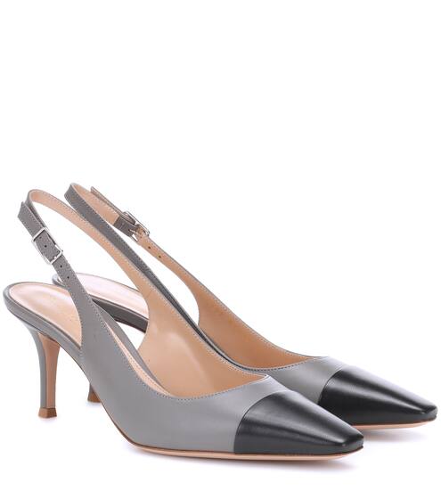 Exclusive to Mytheresa – Lucy 70 leather slingback pumps | Gianvito Rossi