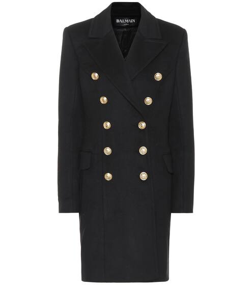 Wool and cashmere coat | Balmain