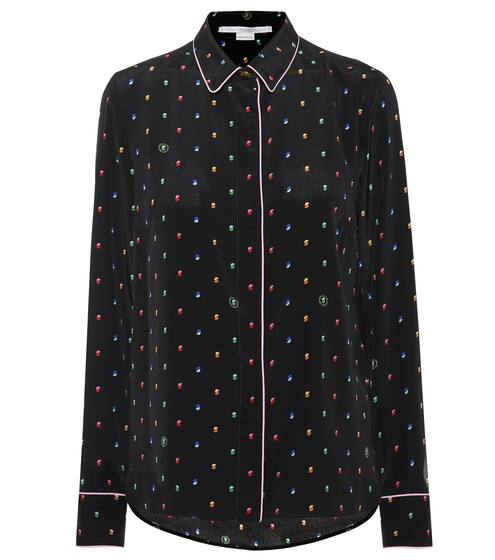 Printed silk crêpe blouse | Stella McCartney
