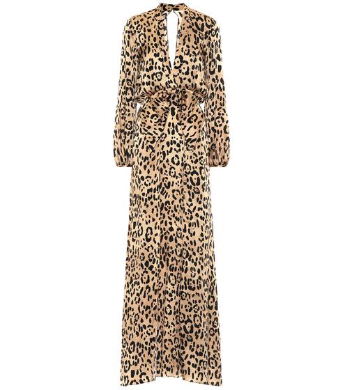 Piera leopard-print silk dress | Temperley London