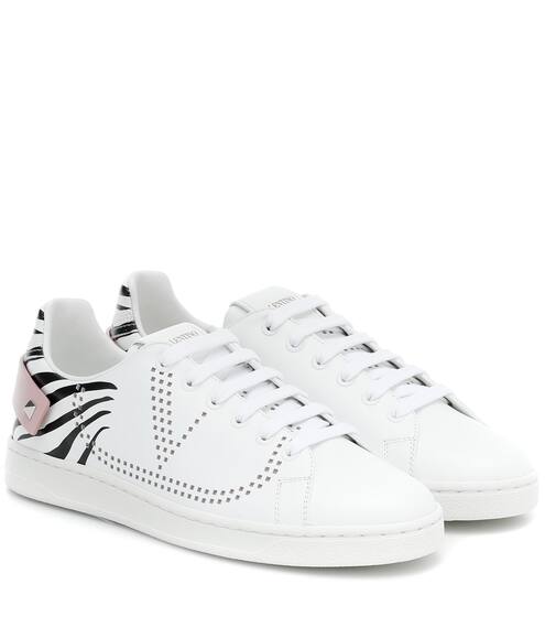 Valentino Garavani BACKNET leather sneakers | Valentino