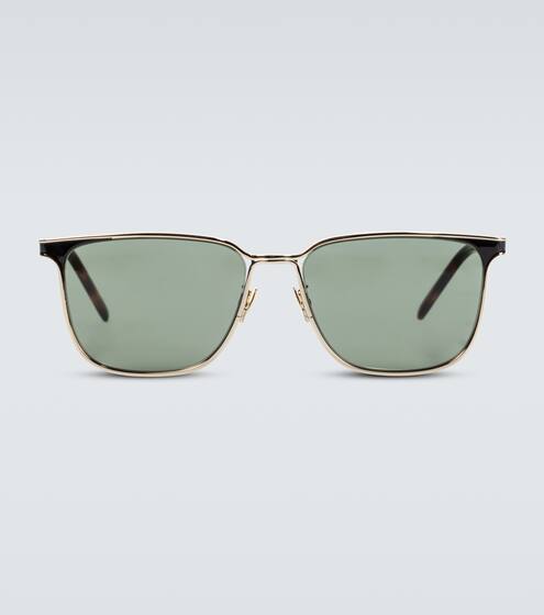Square-frame metal sunglasses | Saint Laurent