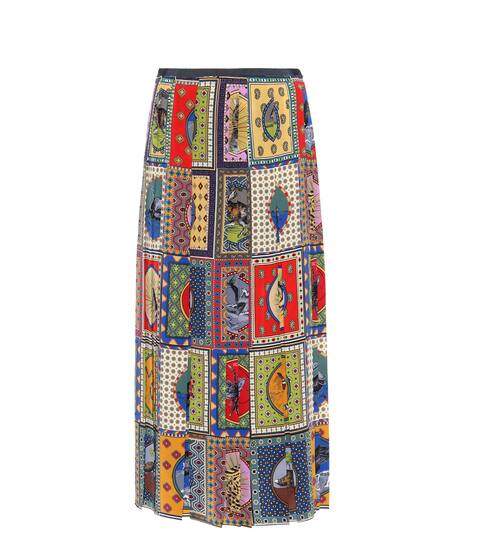 Printed silk skirt | Gucci