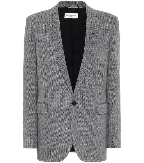 Chevron stretch-wool blazer | Saint Laurent