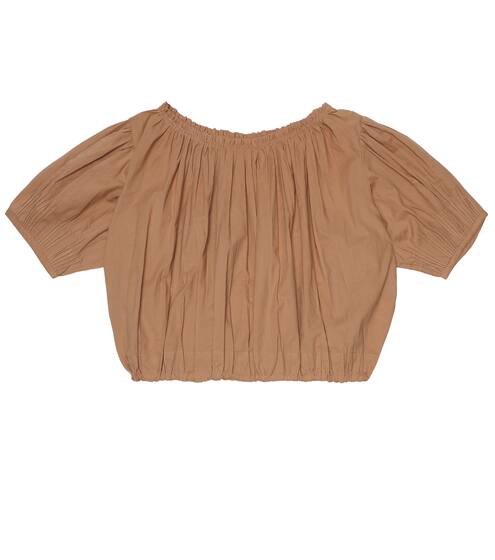 Queens Park cotton blouse | Caramel