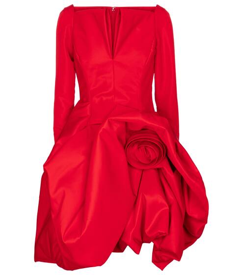 Satin minidress | Oscar de la Renta