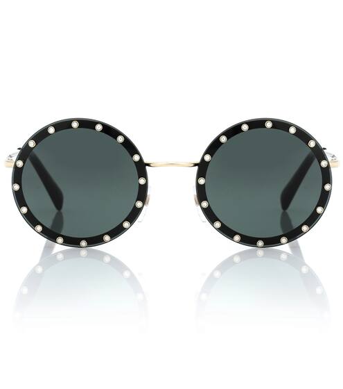 Embellished round sunglasses | Valentino