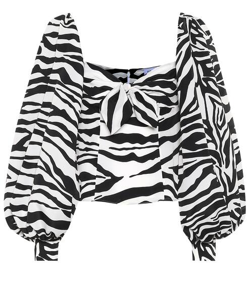 Zebra-print blouse | The Attico