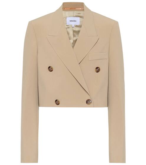 Moscot cropped blazer | Nanushka