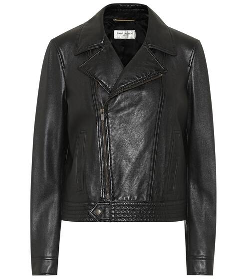 Leather biker jacket | Saint Laurent