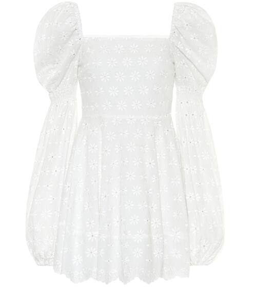 Wren embroidered cotton minidress | Caroline Constas