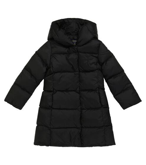 Girls black designer coat clearance