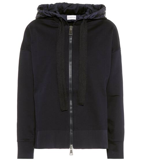 Sweat-shirt à capuche zippé en coton Maglia | Moncler