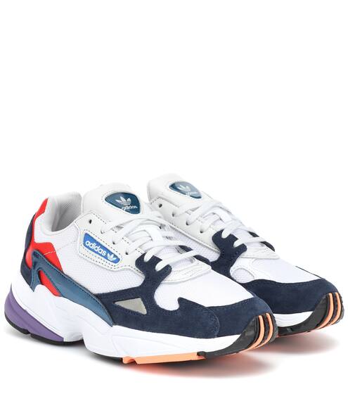 Falcon suede-trimmed sneakers | Adidas Originals