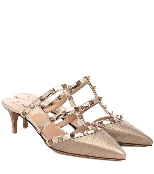 Valentino Garavani Rockstud leather mules | Valentino