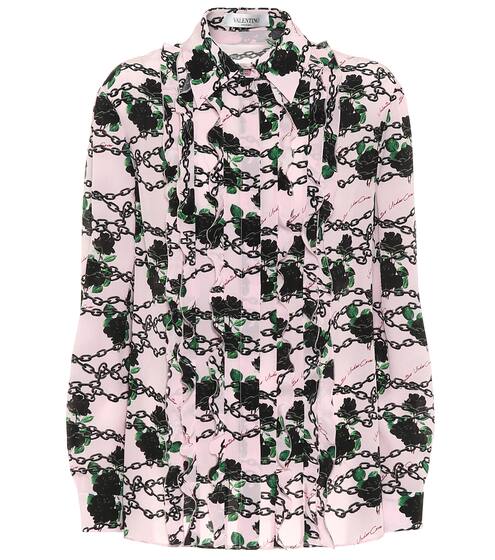 Printed silk blouse | Valentino