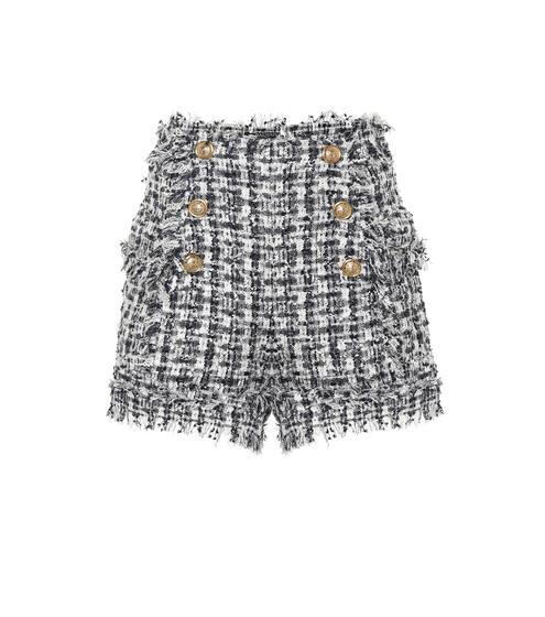 Bouclé tweed shorts | Balmain