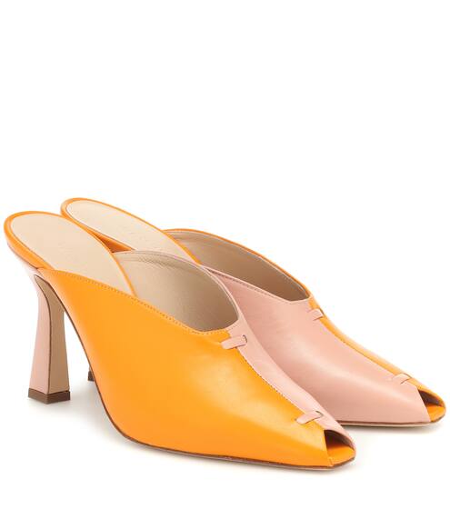 Niva two-tone leather mules | Wandler
