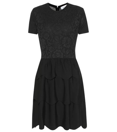Wool and cotton-blend dress | Valentino