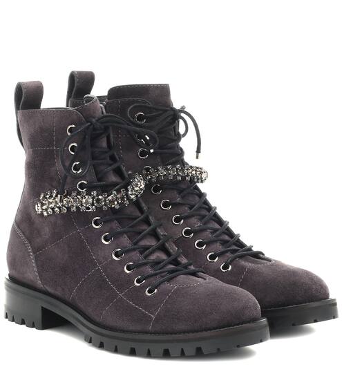 Exclusive to Mytheresa – Cruz Flat suede ankle boots | Jimmy Choo
