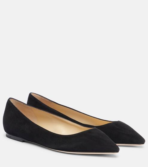Ballerinas Romy aus Veloursleder | Jimmy Choo