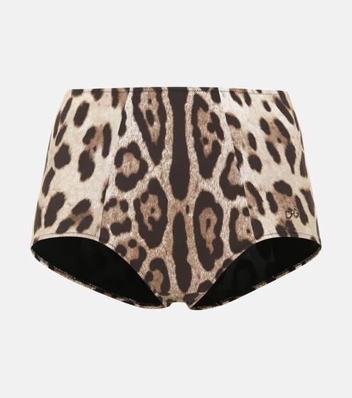 Leopard-print bikini bottoms | Dolce & Gabbana