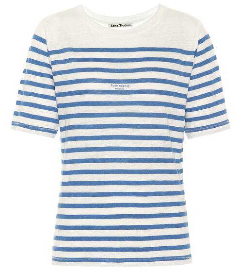 Striped linen T-shirt | Acne Studios
