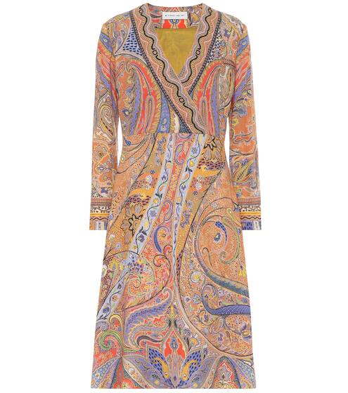 Printed wool and silk dress | Etro