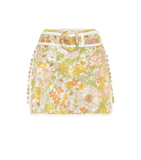 Floral cotton-blend miniskirt | Zimmermann